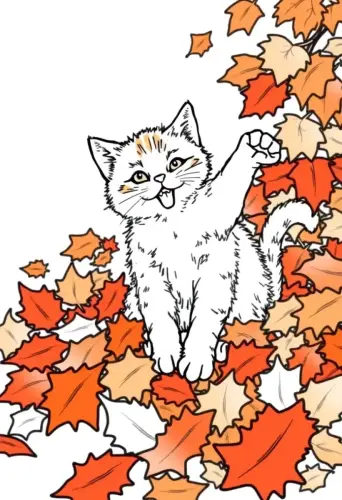 cat coloring page