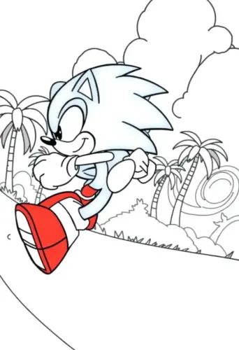 sonic the hedgehog coloring pages