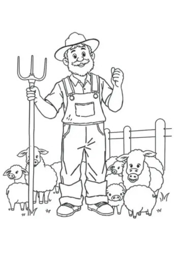 farm coloring pages