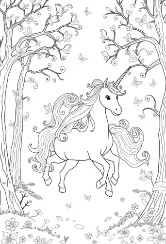 unicorn coloring pages