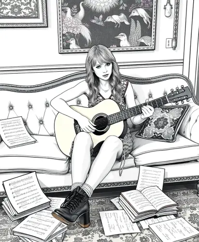 taylor swift coloring book