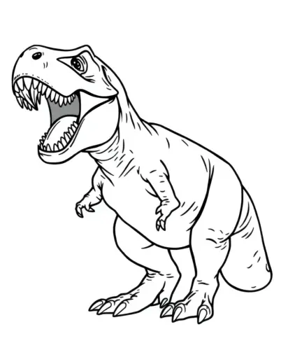 t rex dinosaur coloring pages