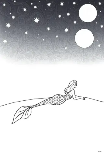 mermaid coloring pages