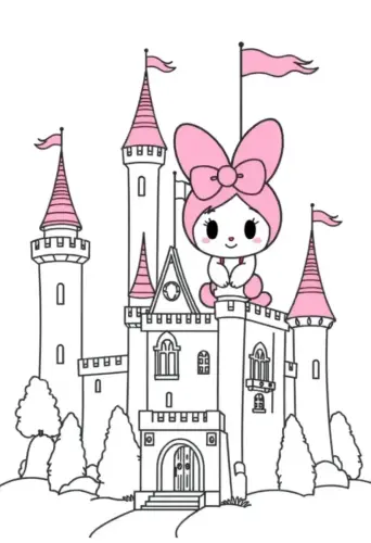 my melody coloring pages