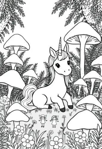 unicorn coloring pages