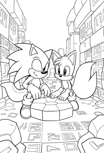 sonic the hedgehog coloring pages