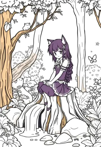 kuromi coloring pages​