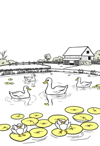 farm coloring pages