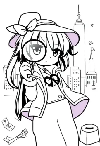 kuromi coloring pages​