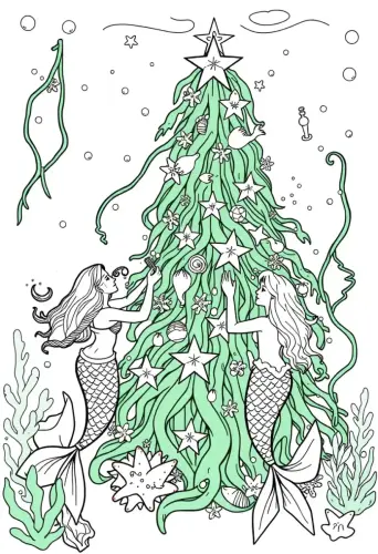 mermaid coloring pages