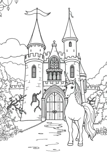 unicorn coloring pages