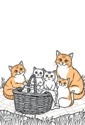 cat coloring page