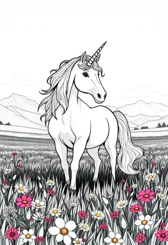 unicorn coloring pages