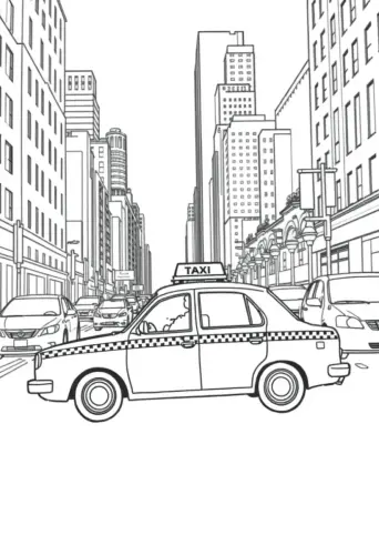 car coloring pages