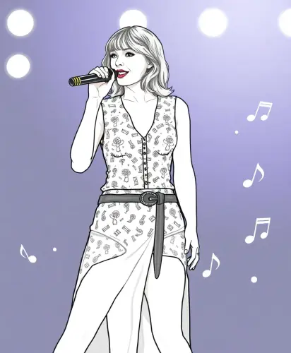 taylor swift coloring book