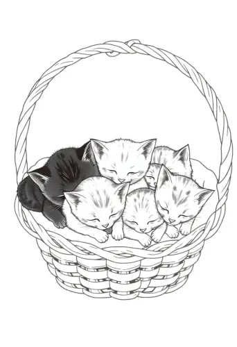 cat coloring page