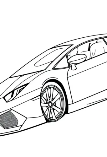 car coloring pages