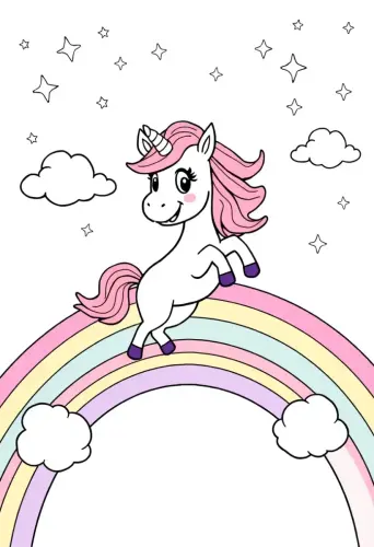 unicorn coloring pages