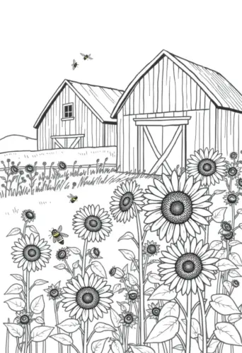 farm coloring pages