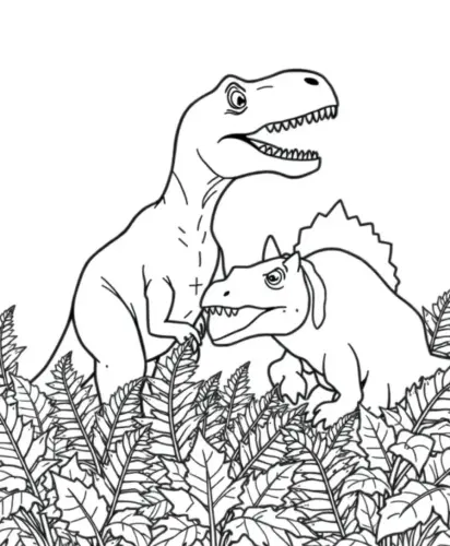 t rex dinosaur coloring pages