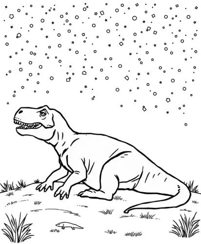 t rex dinosaur coloring pages