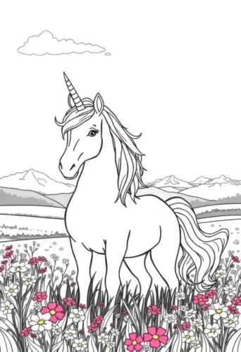 unicorn coloring pages