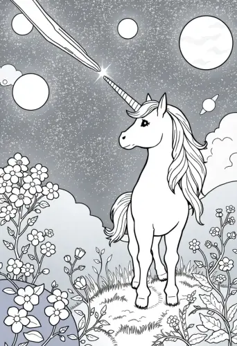 unicorn coloring pages