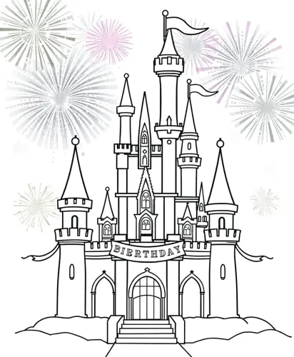 happy birthday coloring pages