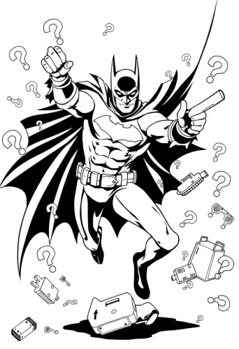 coloring pages for batman​