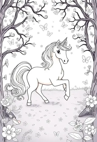 unicorn coloring pages