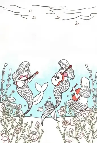 mermaid coloring pages