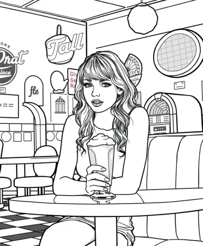 taylor swift coloring book