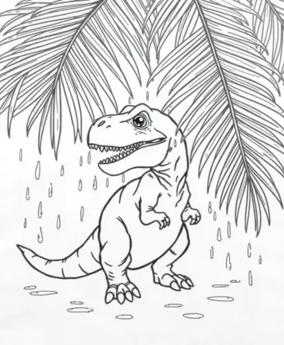 t rex dinosaur coloring pages