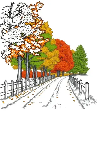 fall coloring pages