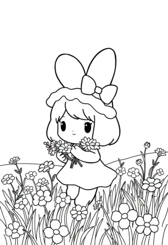 my melody coloring pages