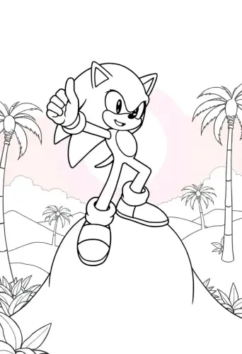 sonic the hedgehog coloring pages