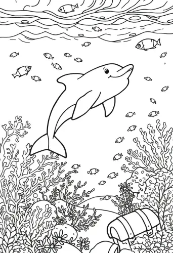 beach coloring pages