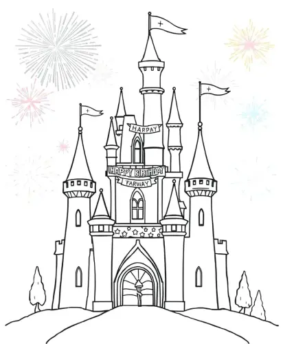 happy birthday coloring pages