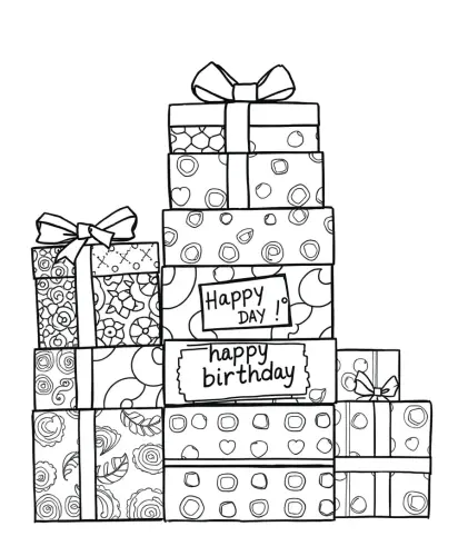 happy birthday coloring pages