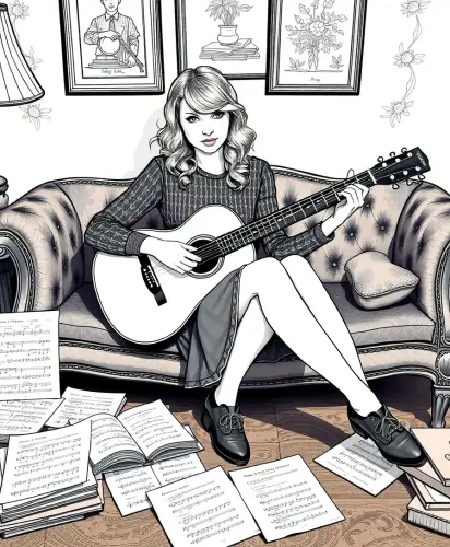 taylor swift coloring book