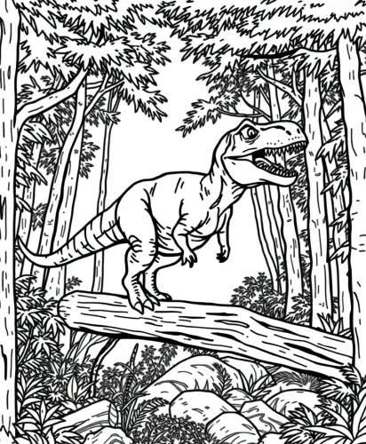 t rex dinosaur coloring pages