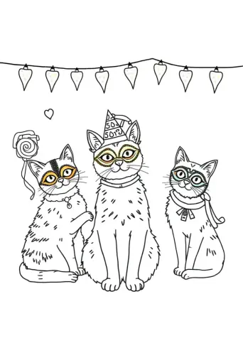 cat coloring page