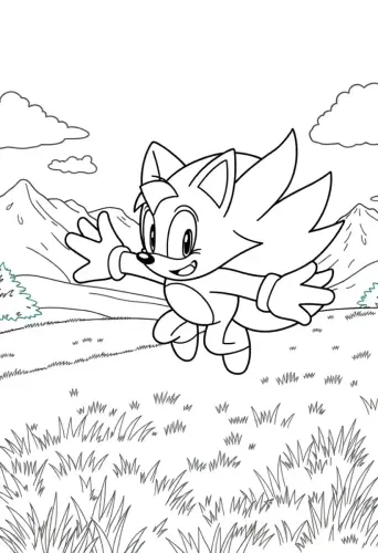 sonic the hedgehog coloring pages