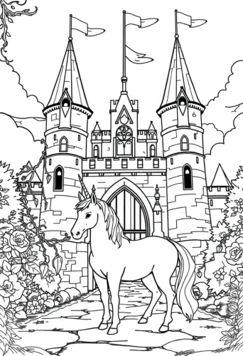 unicorn coloring pages