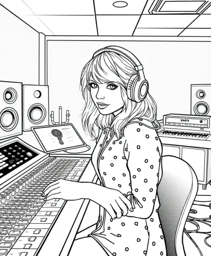 taylor swift coloring book