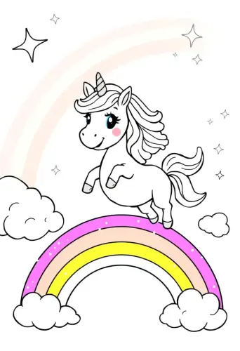 unicorn coloring pages