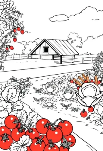 farm coloring pages