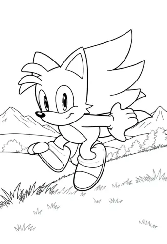 sonic the hedgehog coloring pages