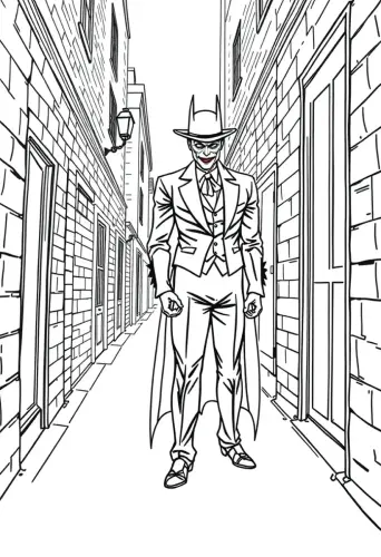 coloring pages for batman​