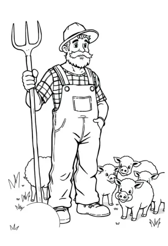 farm coloring pages